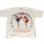 Футболка Тайский Бокс Хлопок "Classic Muay Thai Sparing" White